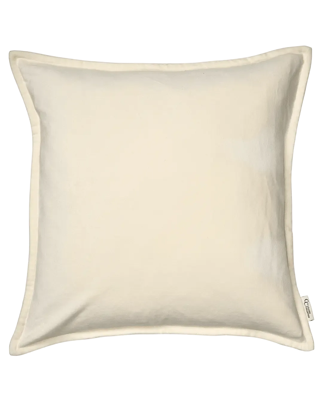 Samtkissenbezug, Cremeweiß, 50x50 – Klassischer Samt