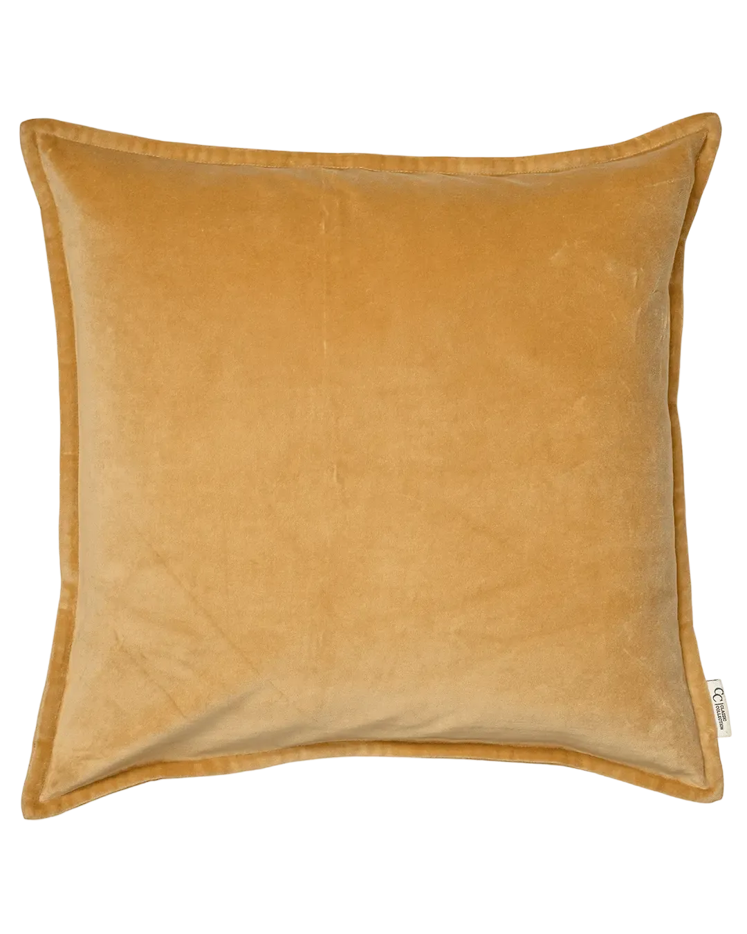 Samtkissenbezug Ocker 50x50 – Klassischer Samt