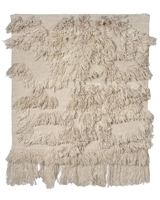 Wandteppich Rio Beige – Handgewebter Wandteppich aus Wolle 100x100 cm