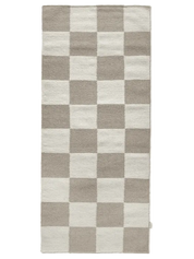 Gångmatta Square Vit/Natur