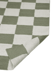 Gångmatta Square Vit/Grön