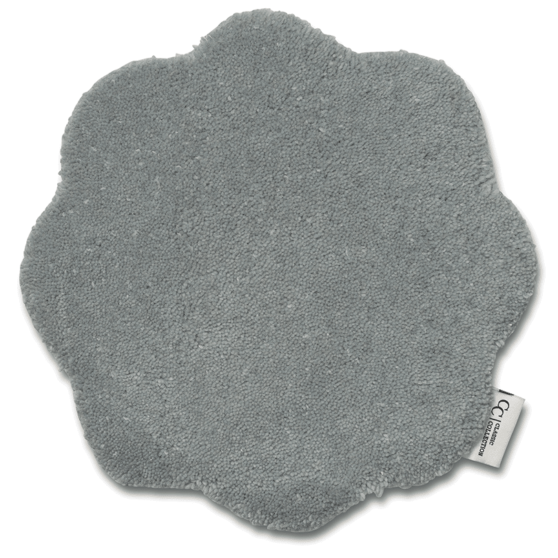 Mattprov av Matta Shell Blå, frilagd bild.