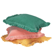 Kuddfodral Frilled Rosa