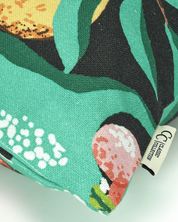 Kuddfodral Botanical Orange Svart