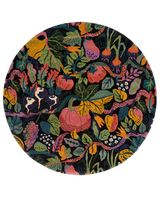 Matta Heritage Garden Charcoal Multi Rund