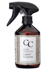 Classic Collection 500ml carpet cleaner spray bottle in an amber glass container with a black spray nozzle.