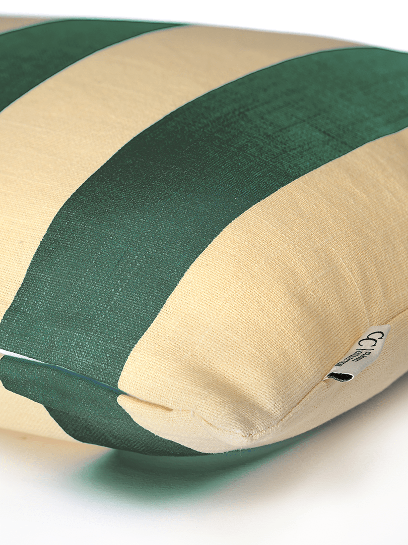 Kuddfodral Striped Grön