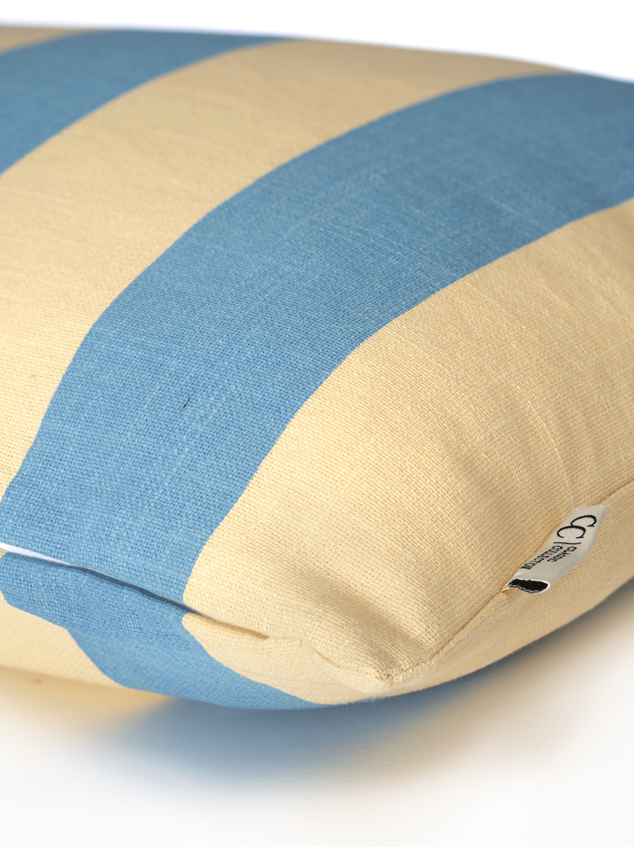 Kuddfodral Striped Blå