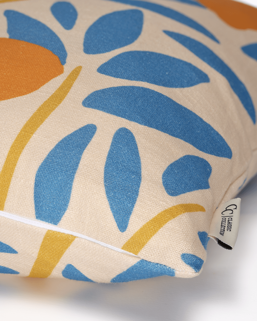Kuddfodral Sunny Citrus Blå