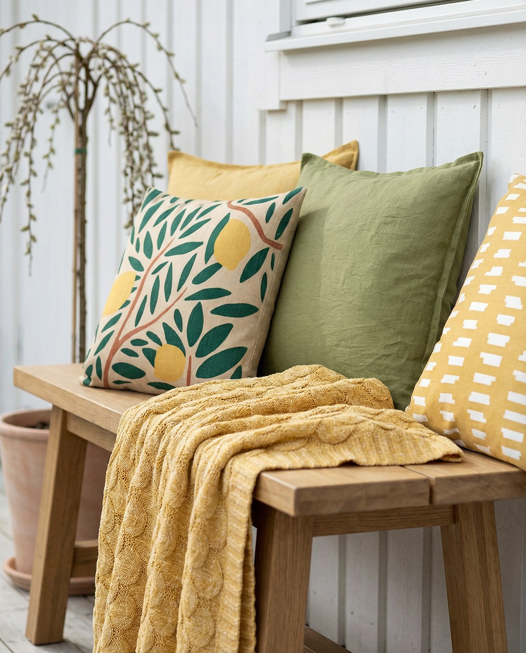 Cushion Cover Classic Linnen Ochre