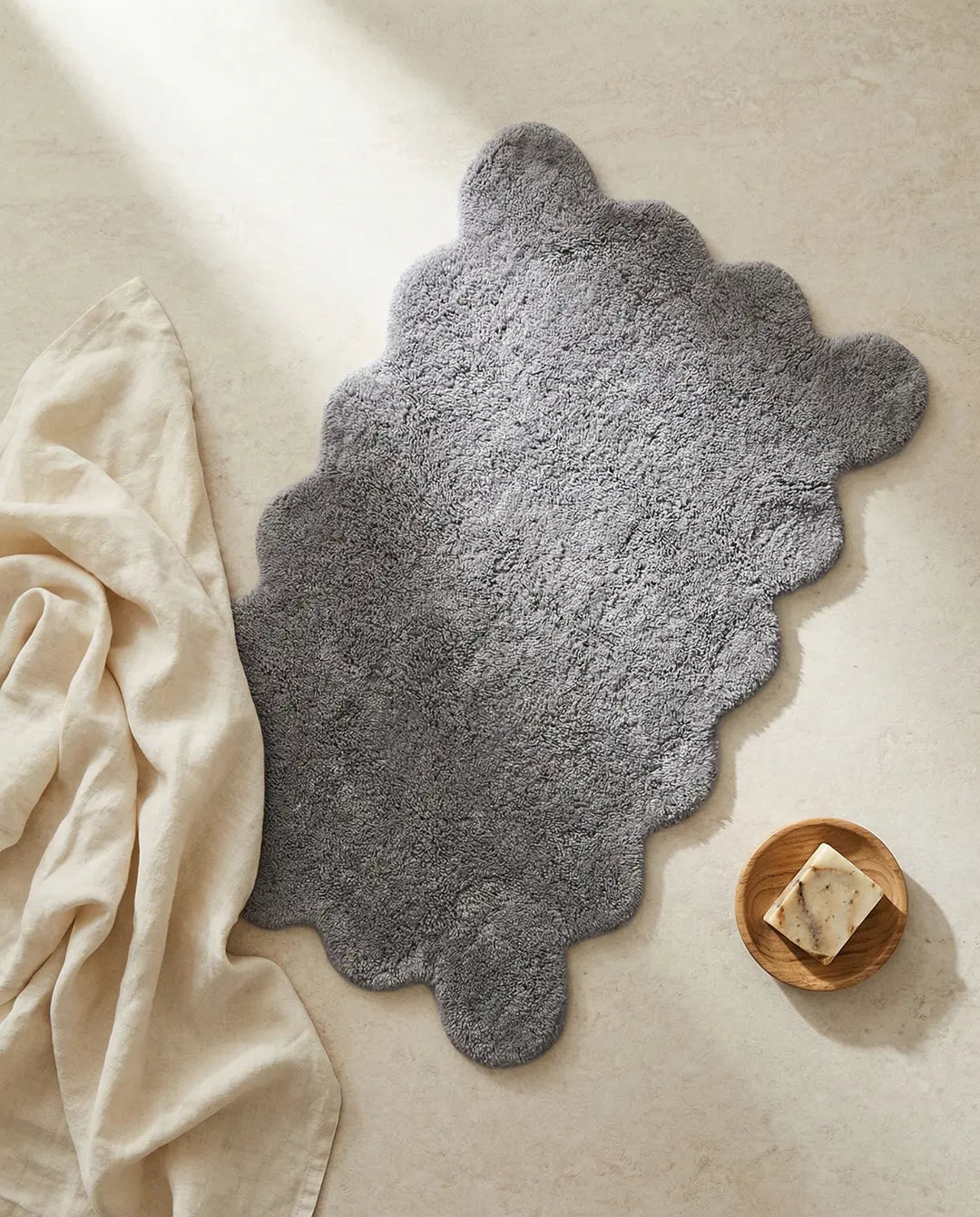 Bathmat Clam Grey