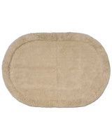 Badrumsmatta Border Oval Beige