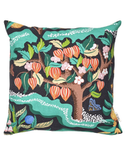 Kuddfodral Botanical Cherry Svart