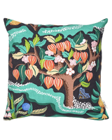 Kuddfodral Botanical Cherry Svart