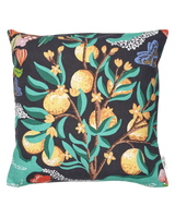 Kuddfodral Botanical Orange Svart