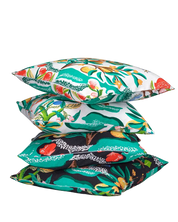 Kuddfodral Botanical Orange Vit