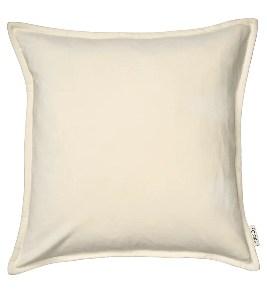 Kudde Classic Velvet i off-white bomullssammet.