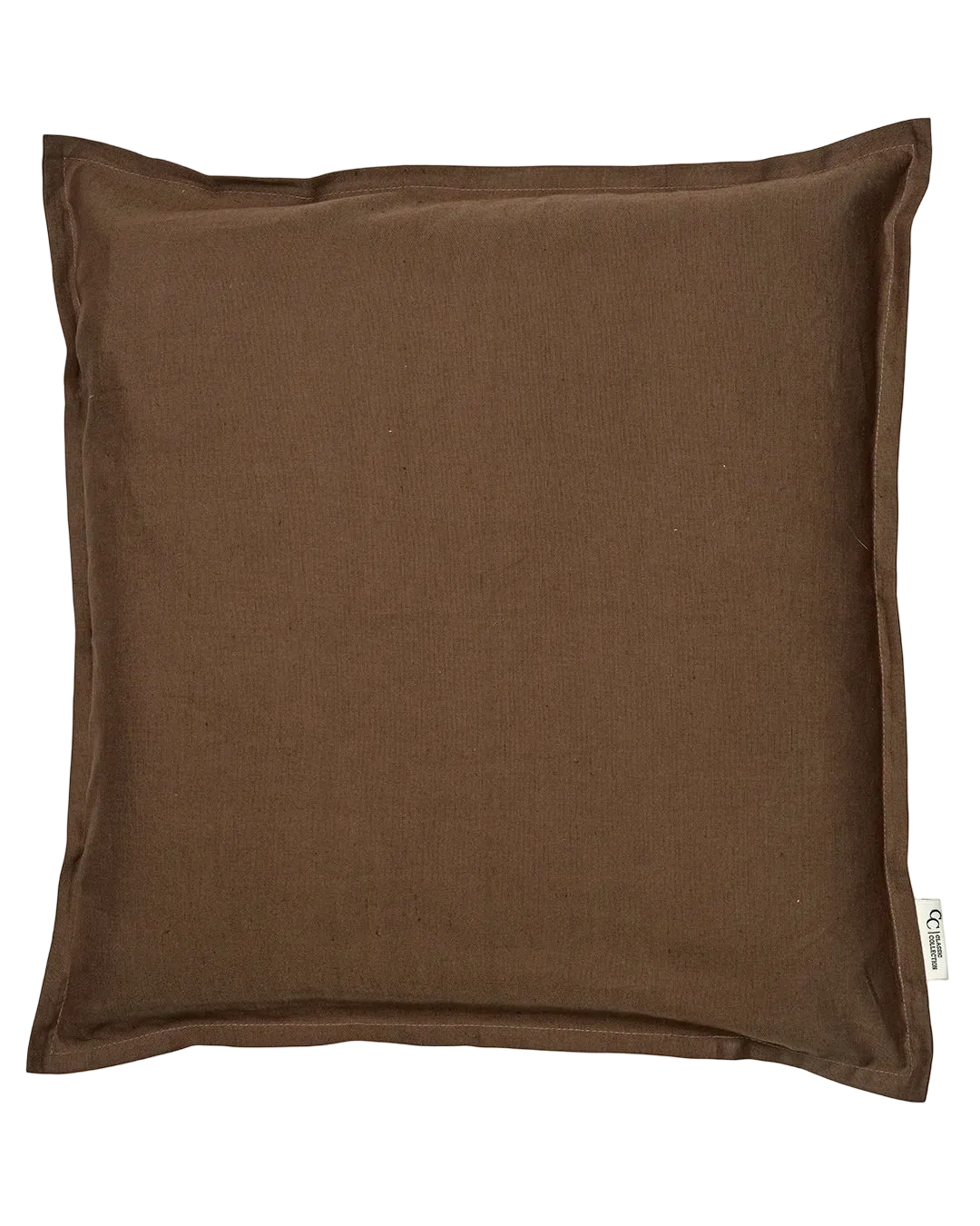 Kuddfodral Classic Linen Brun från Classic Collection, 50x50 cm, i linne- och bomullsblandning. Frilagd produktbild.