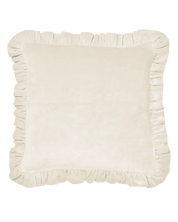 Kuddfodral Frilled Off White