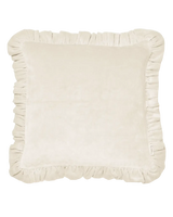 Kuddfodral Frilled Off White