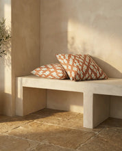 Cushion Cover Ikat Diamond Mocha