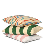 Kuddfodral Striped Grön