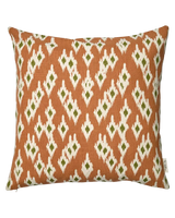 Kuddfodral Ikat Diamond Terracotta