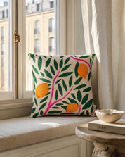 Kuddfodral Sunny Citrus Grön