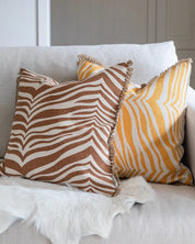 Kudde  Zebra Glazed Ginger