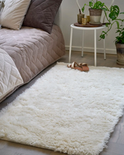 Gångmatta Cloudy Naturvit