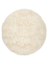 Matta Cloudy Naturvit Rund