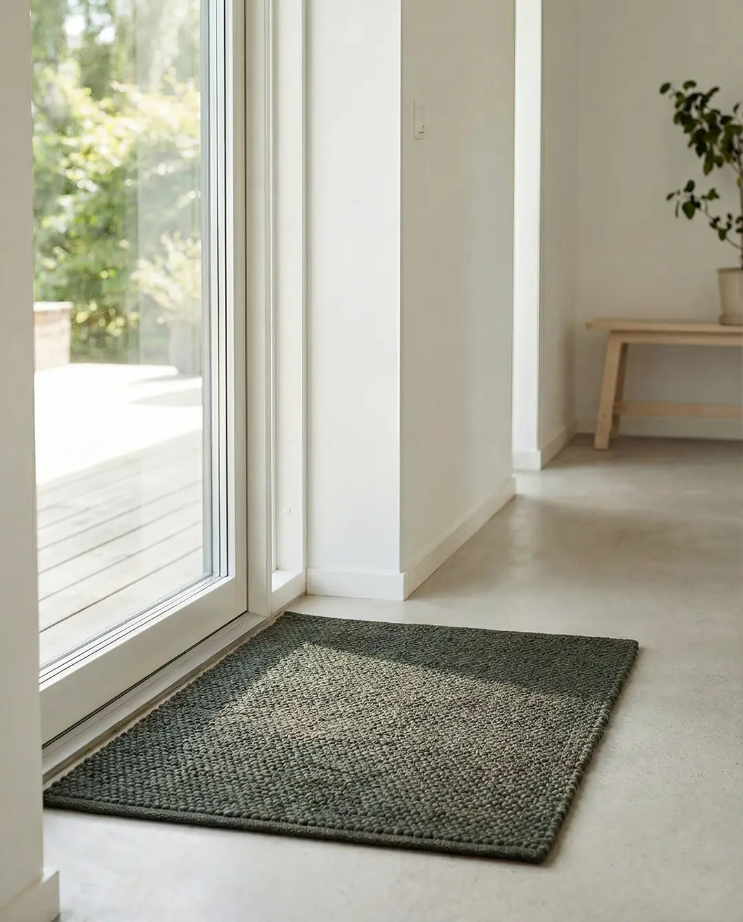 Doormat Merino Mörkgrön