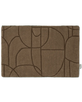 Doormat Modern Abstract Brown