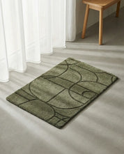 Doormat Modern Abstract Green