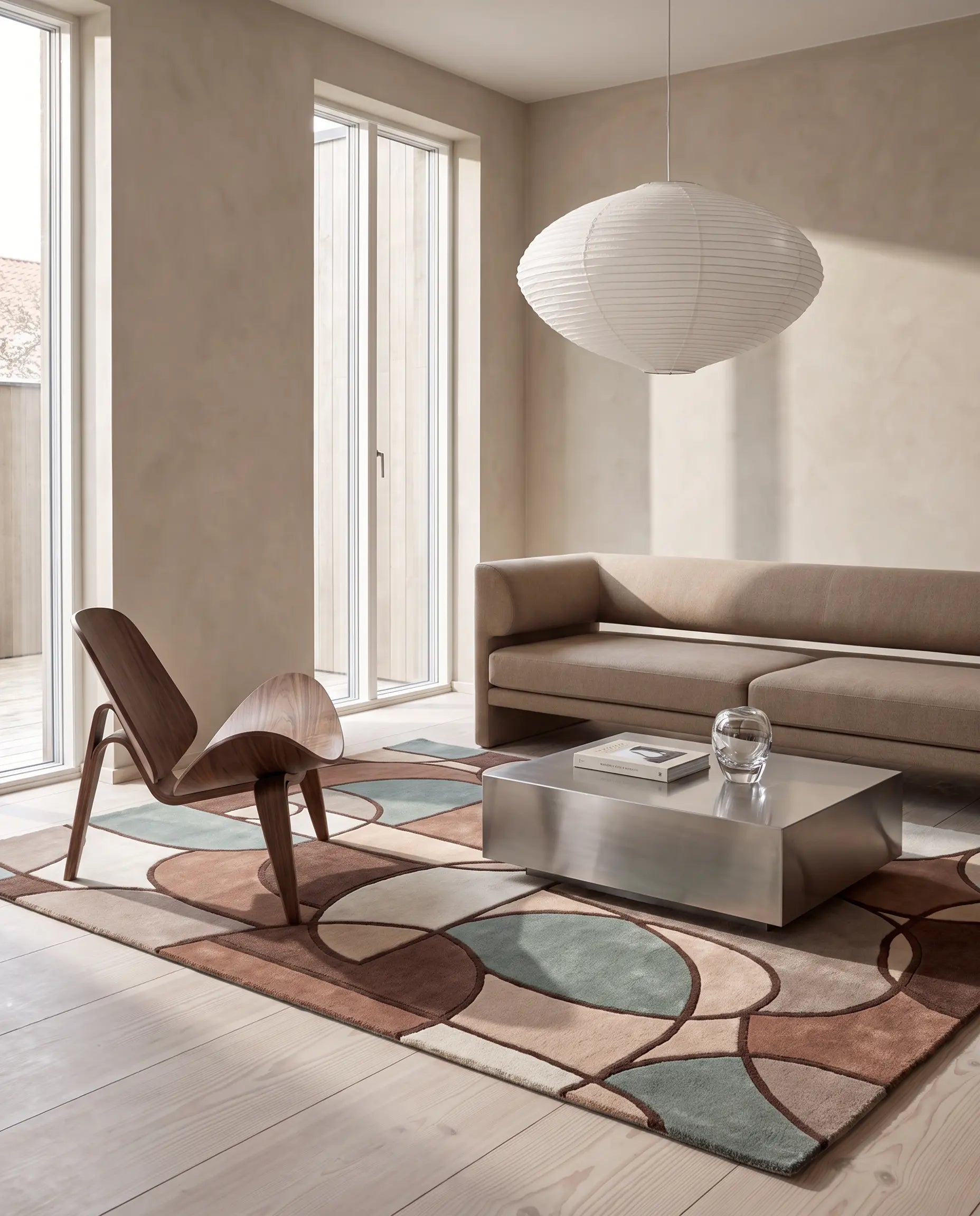 Matta Modern Abstract Multi Pastell
