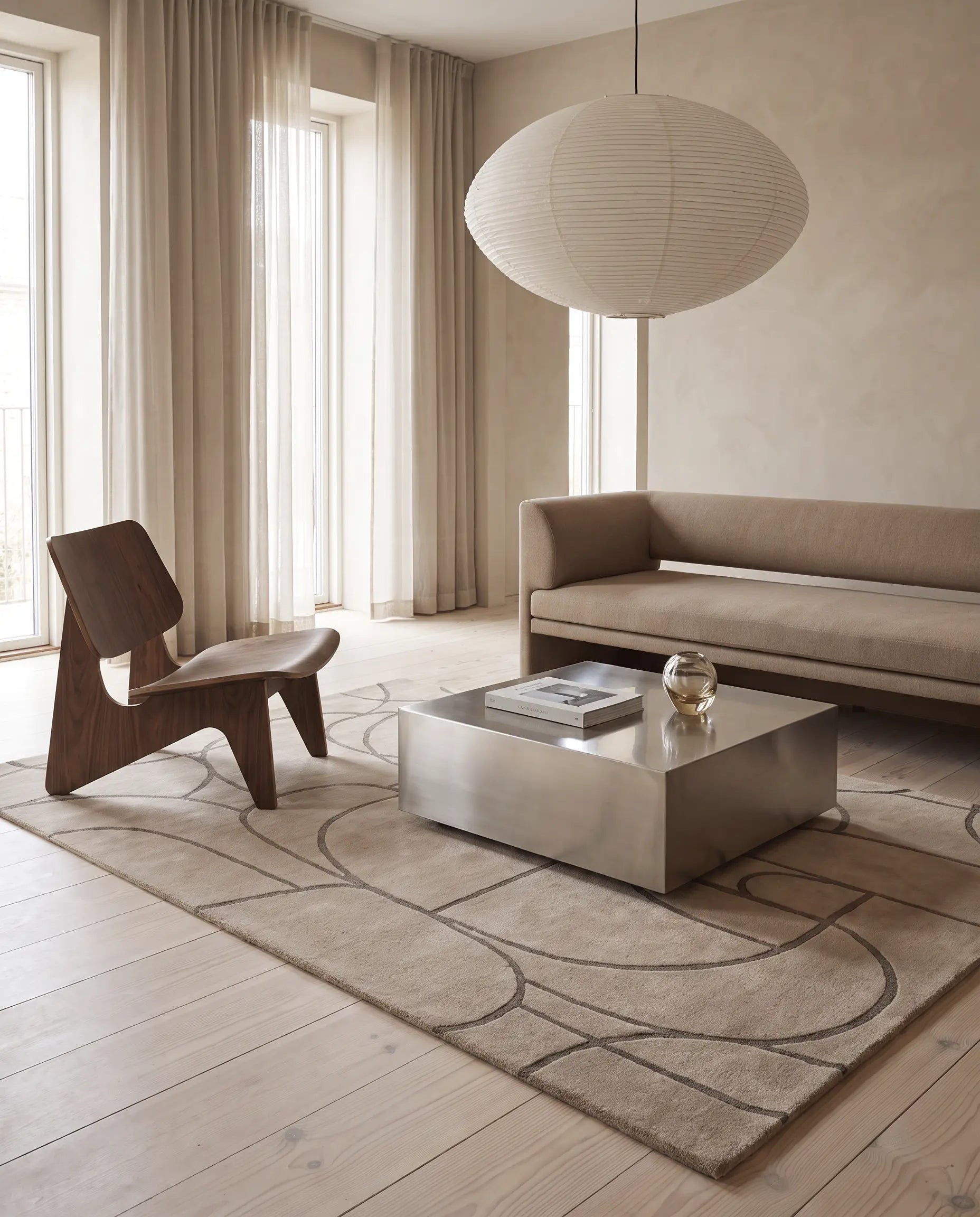 Matta Modern Abstract Beige