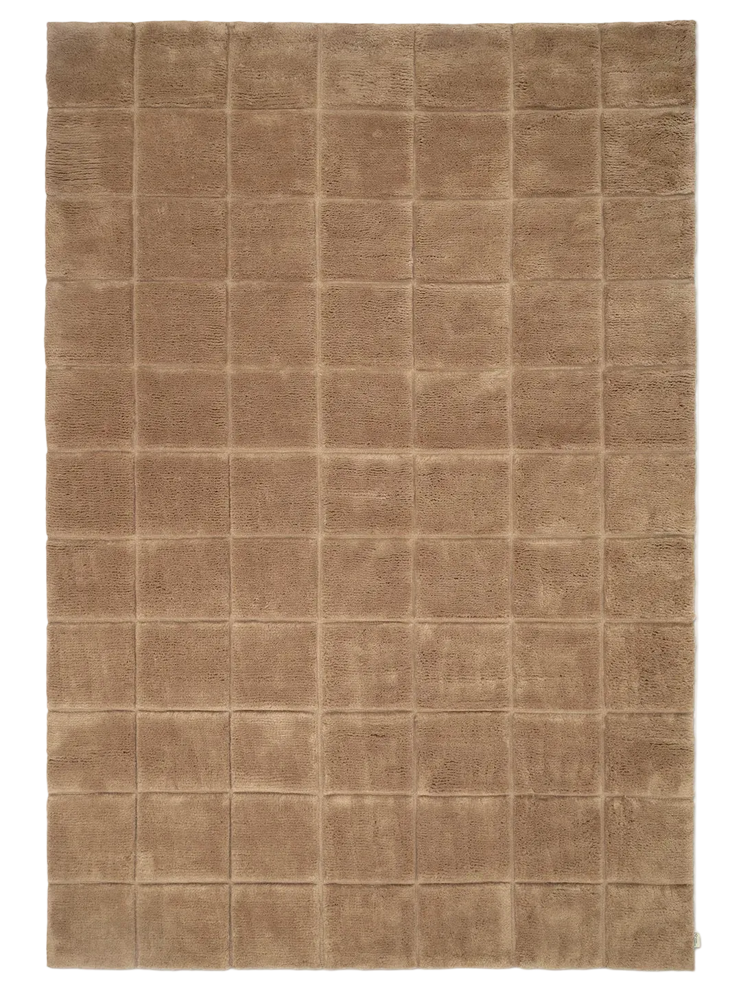 Matta Grid Weat i ull med klippt rutmönster.