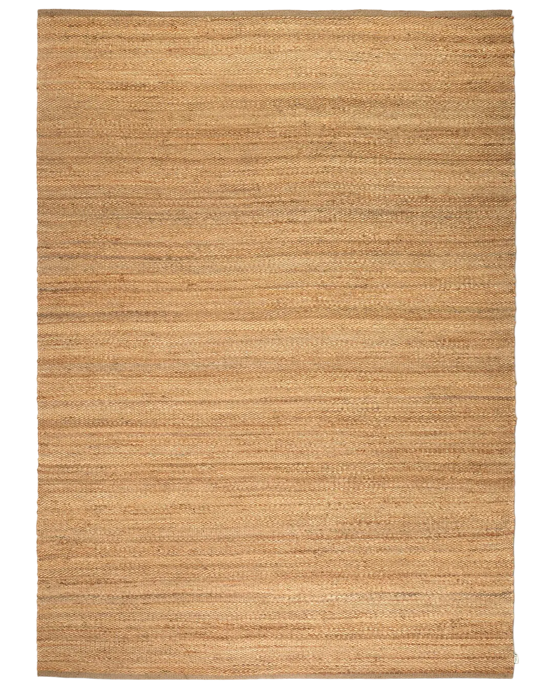 Frilagd bild av matta Jute Plain i naturfärgad jute. Mattan är flatvävd för hand - Classic Collection