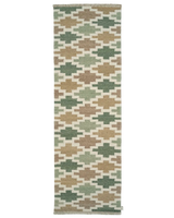 Gångmatta Korsnes Grön/Beige