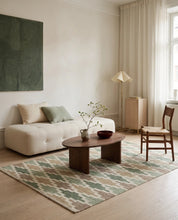 Matta Korsnes Grön/Beige