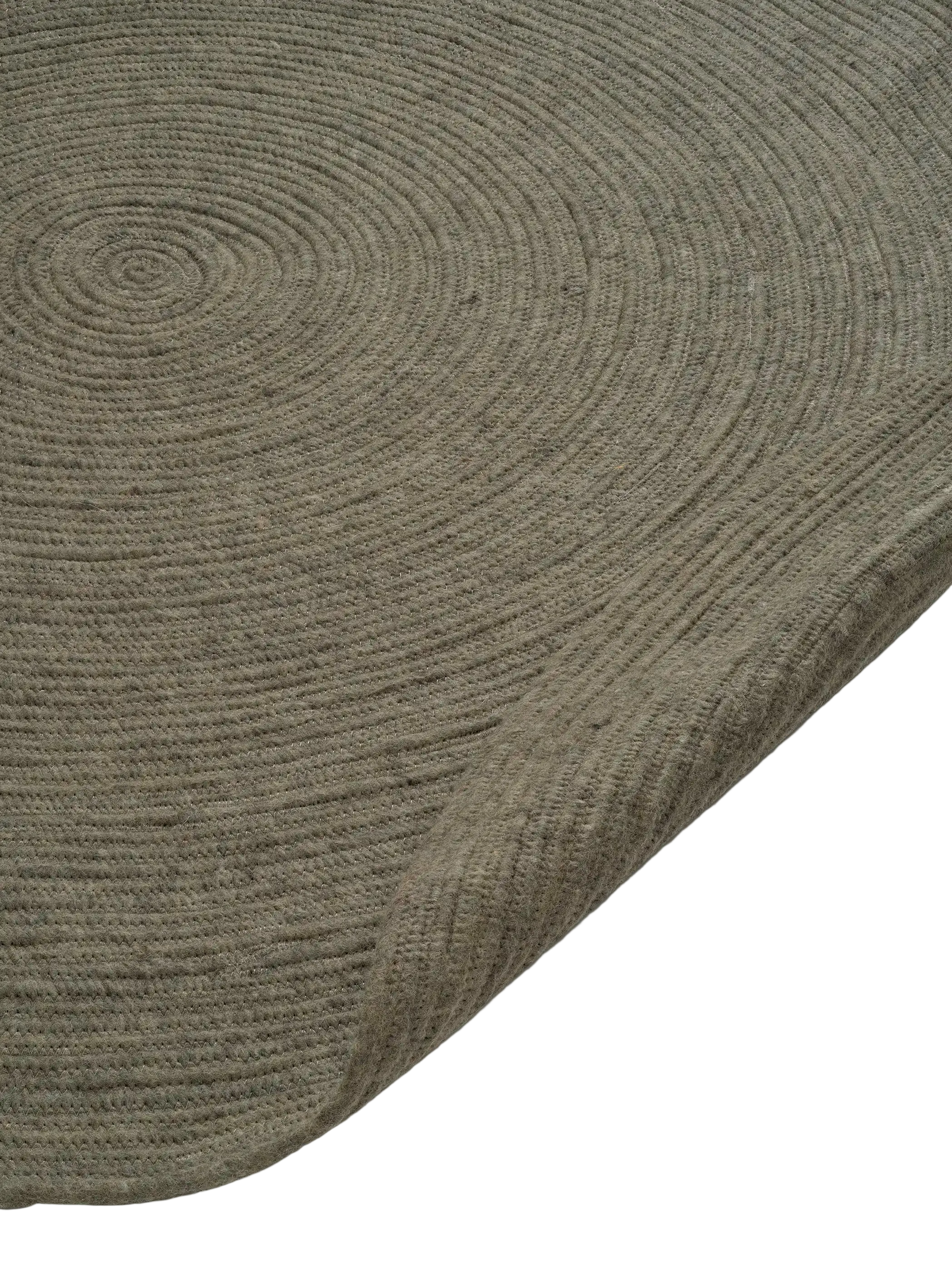 Matta Merino Rund Mörkgrön