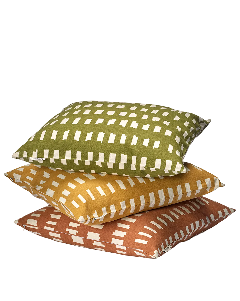 Kuddfodral Ikat Block Grön