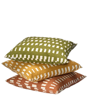 Kuddfodral Ikat Block Grön