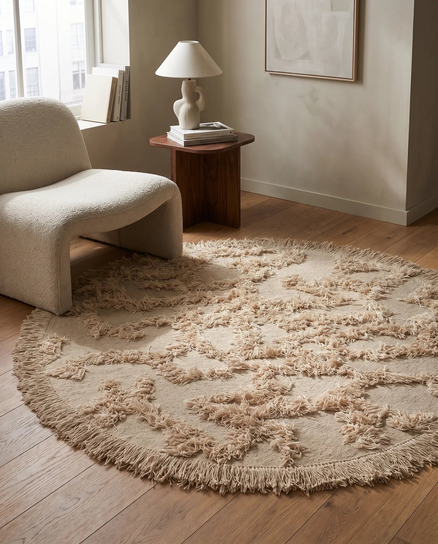 Matta Rio Beige Rund