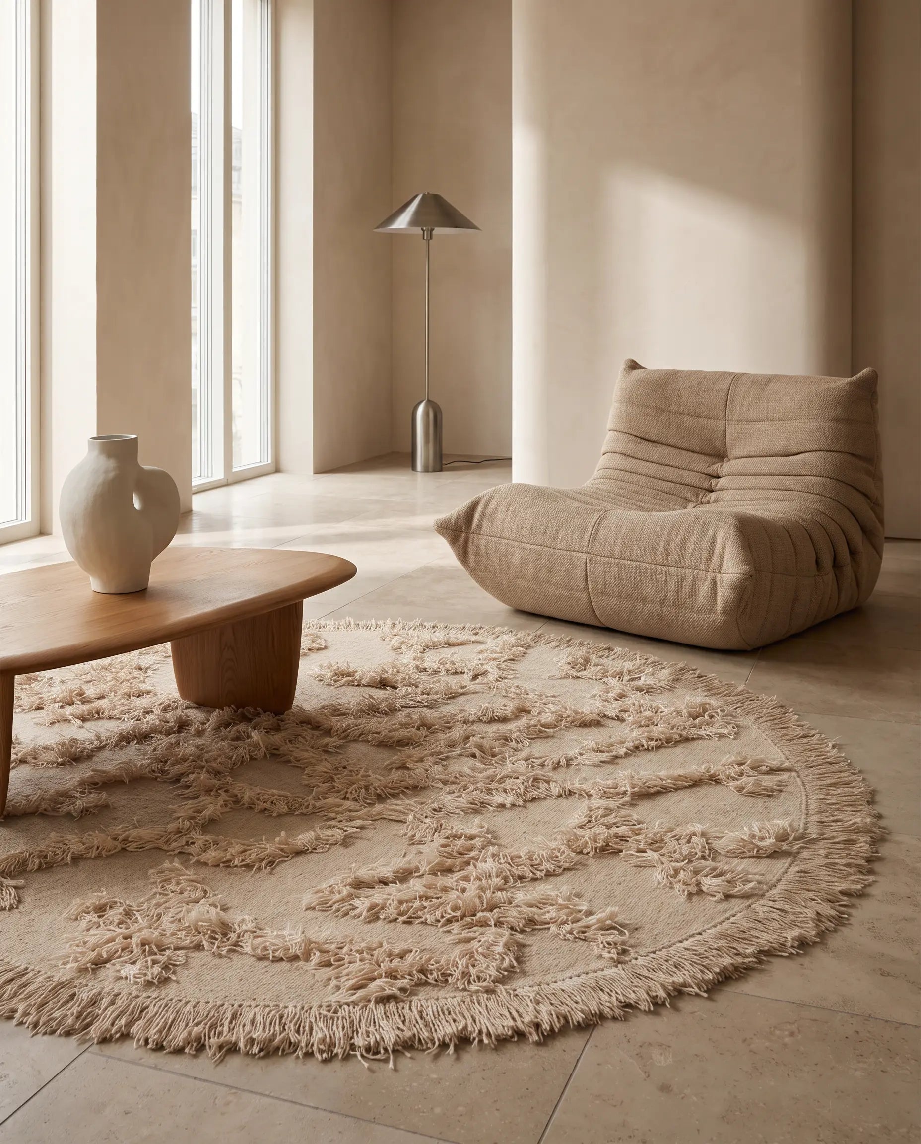 Matta Rio Beige Rund