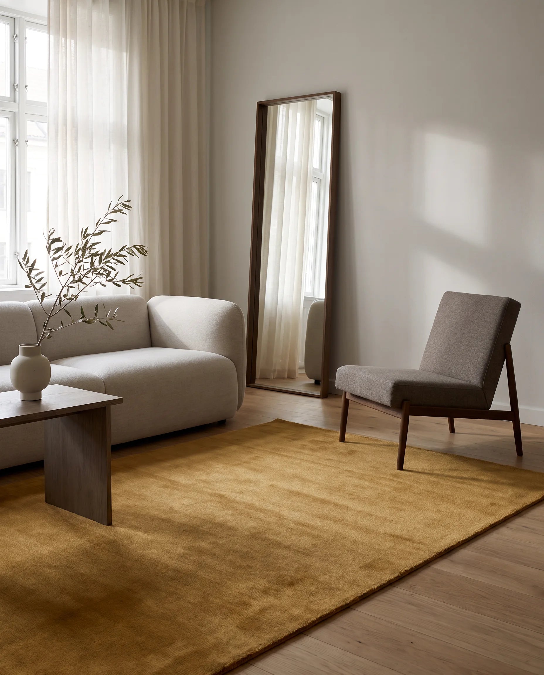 Rug Solid Ochre