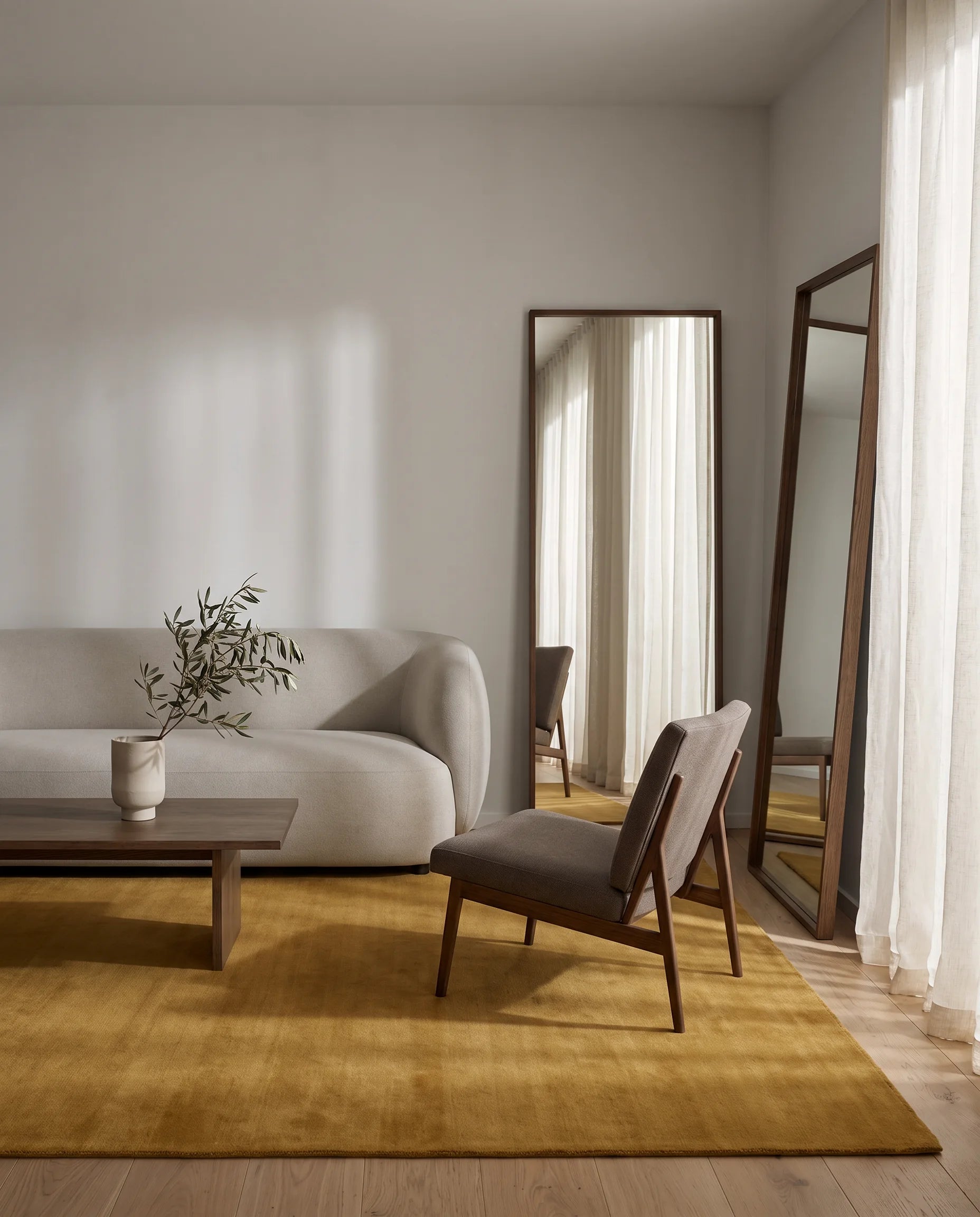 Rug Solid Ochre