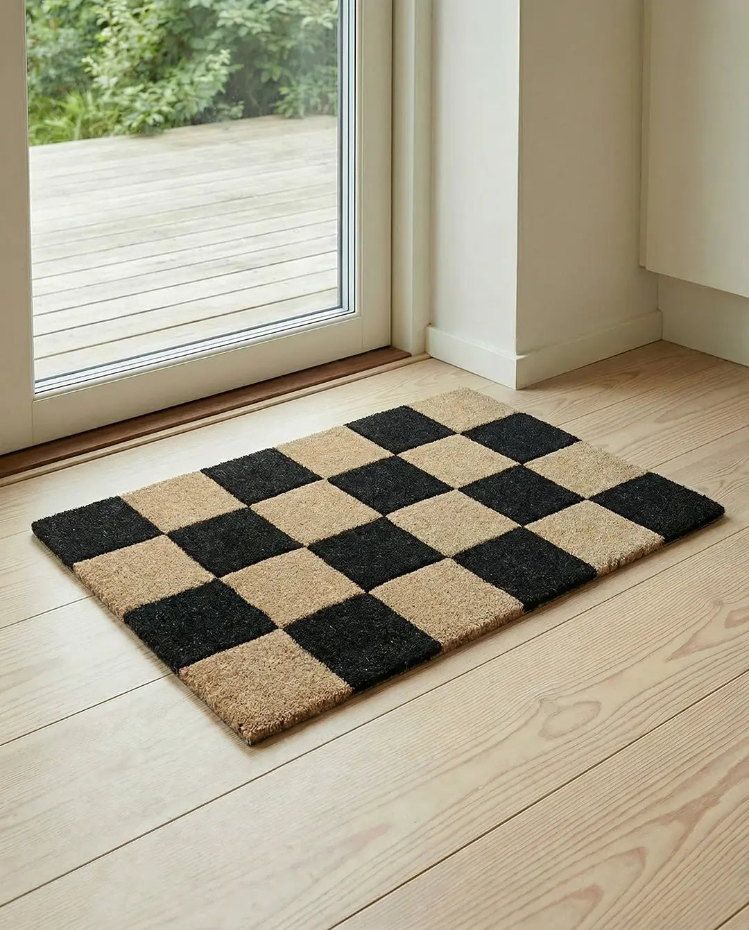 Türmatte Square Schwarz/Natur