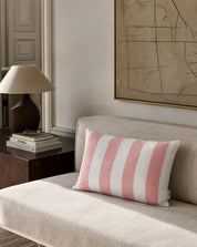 Kuddfodral Striped Rosa