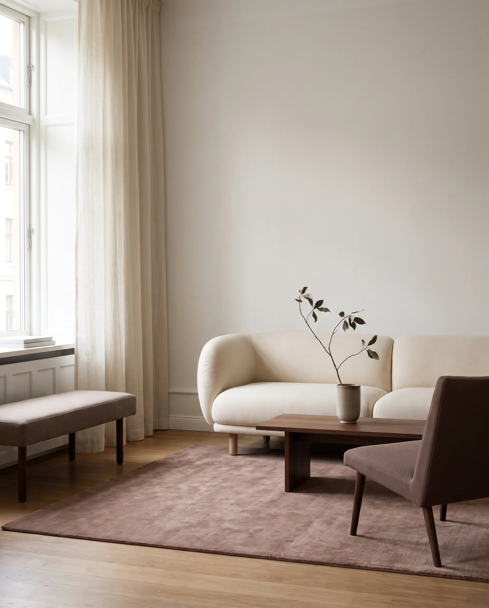 Rug Solid Coral